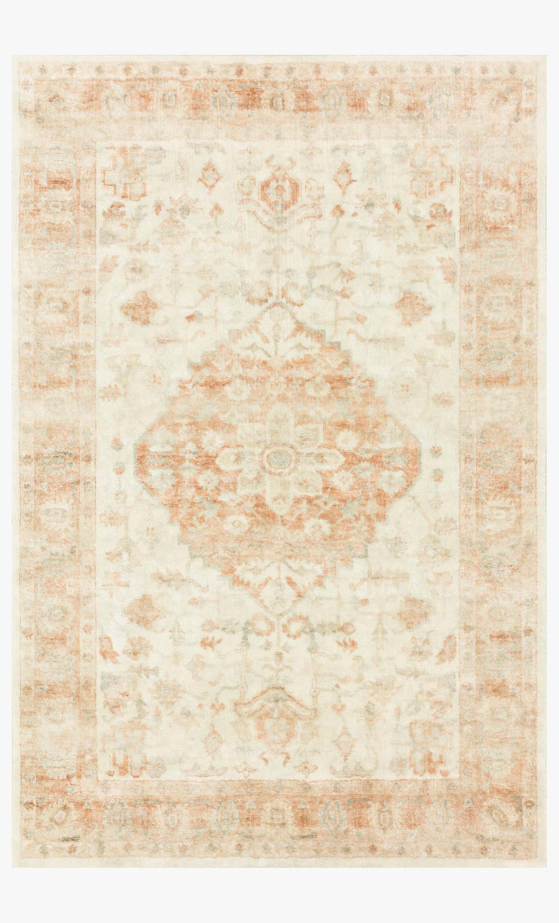 ROS-03 IVORY / TERRACOTTA | Loloi Rugs