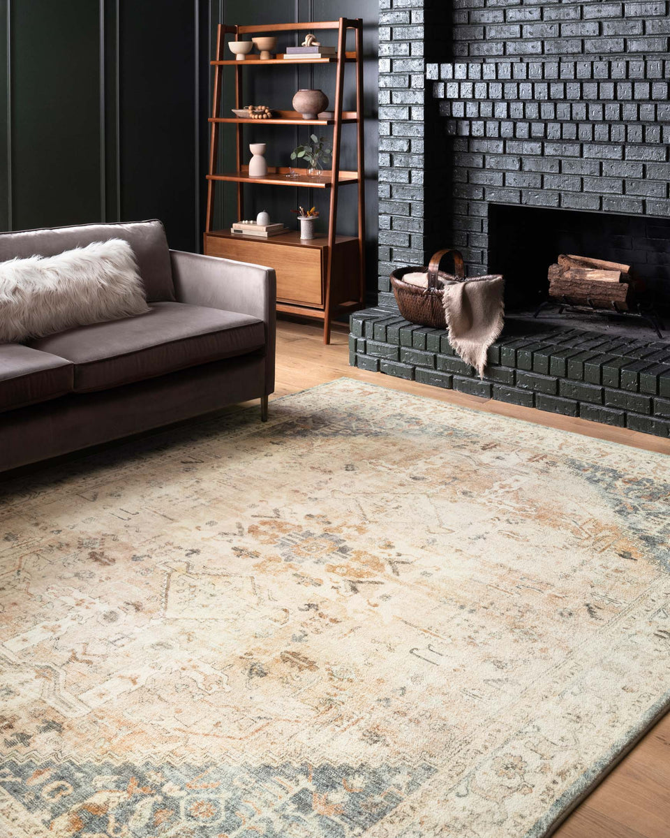 ROS-06 CLAY / IVORY & Loloi Rugs