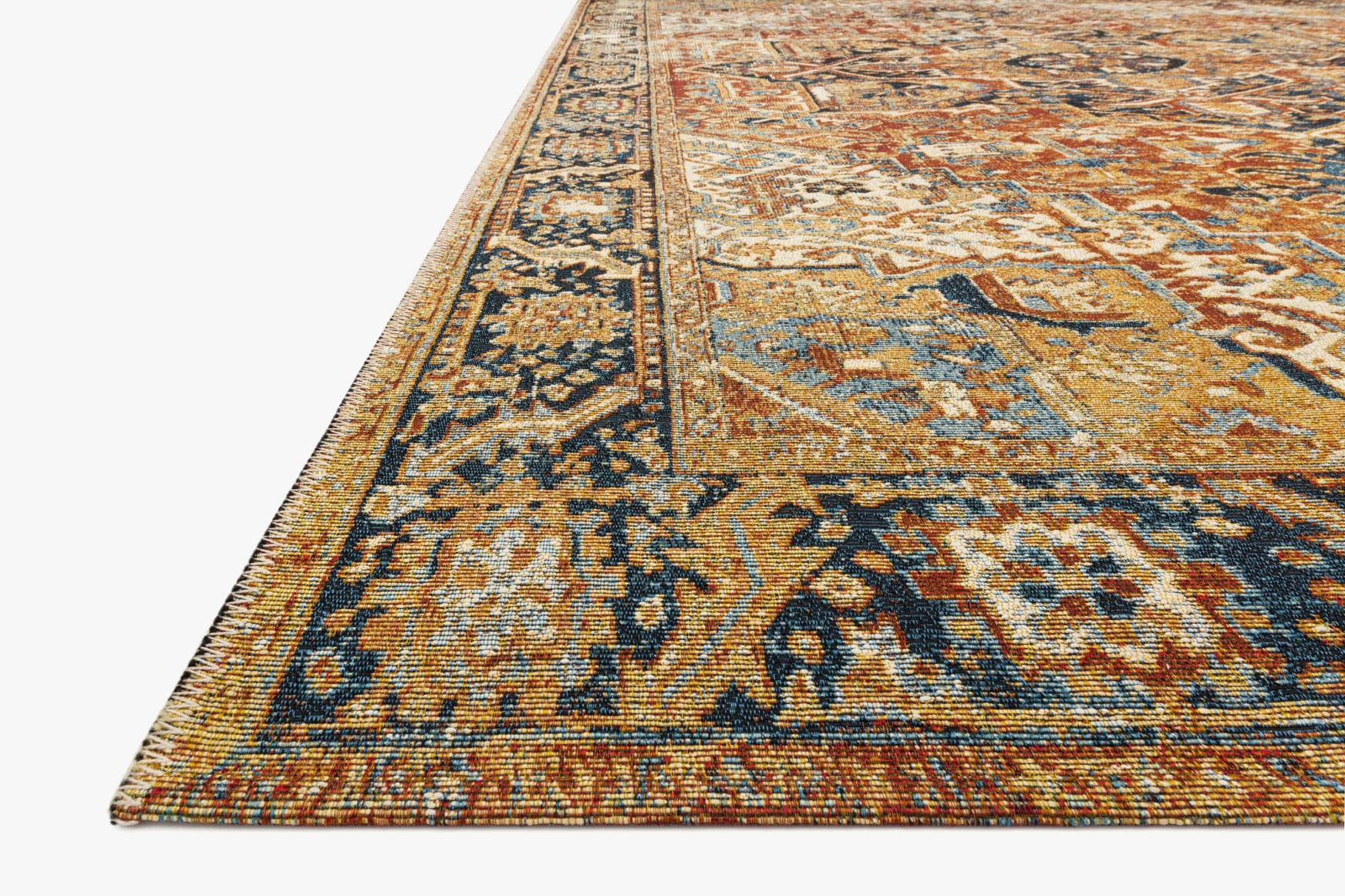 SEB-03 RED / NAVY & Loloi Rugs