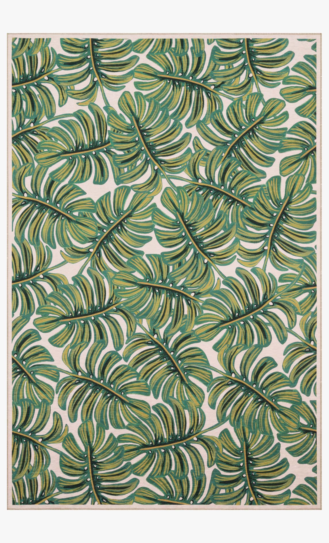 VRN-01 RP MONSTERA CREAM & Loloi Rugs